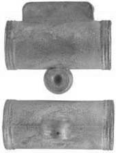 Ramrod pipe, steel, forward with swivel lug, English rifle, for 3/8" ramrod
